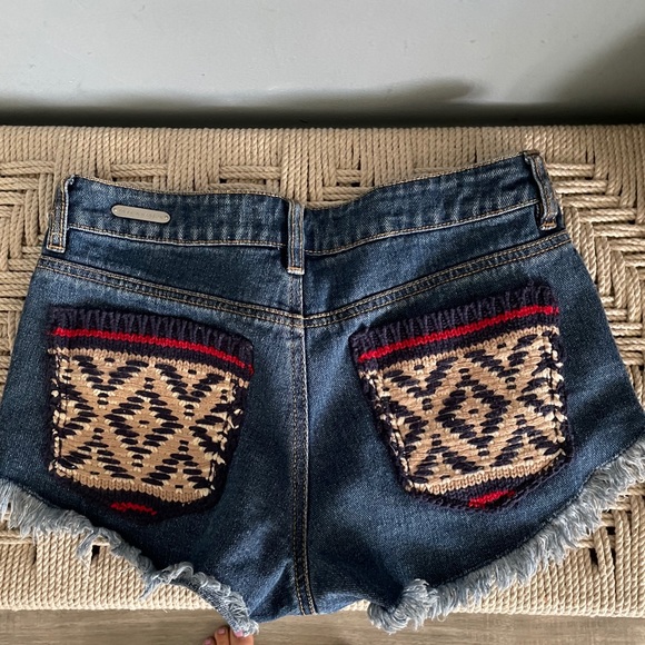 Denim knit pocket PS Erin Wasson shorts - Picture 2 of 5